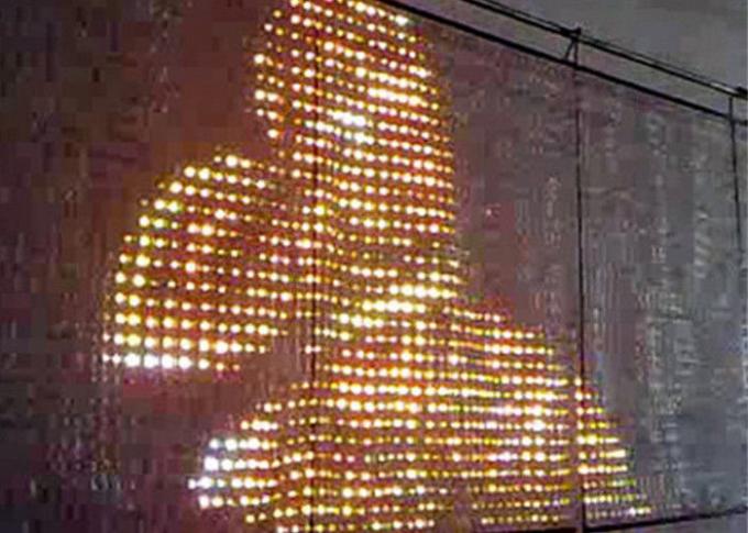 Esposizione molle e flessibile dell'esposizione della tenda del setaccio a maglie di pubblicità LED P30mm LED video