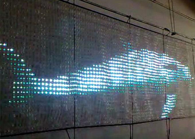 Esposizione molle e flessibile dell'esposizione della tenda del setaccio a maglie di pubblicità LED P30mm LED video